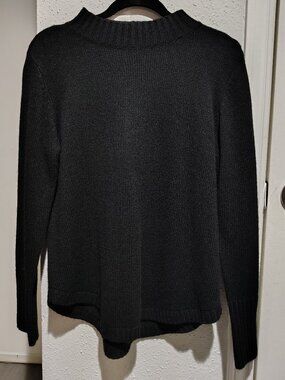 a.n.a. Black Tight-Knit Pullover Sweater